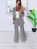 Primavera y Otoño 2026 Estilo Nuevo Moda Europea y Americana Color Sólido Ajuste Delgado Cárdigan Chaqueta Traje de Temperamento Conjunto de Traje para Mujer