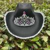 Chapéu de cowboy ocidental garota quente retrô Cavaleiro ao longo do chapéu Xerife Xerife chapéu de sol foto estereotipada chapéu de fotografia