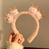 Lindos accesorios de diadema de alta gama para niños, antideslizantes, diseñados para frentes altas, diademas de moda para niñas, diademas de dibujos animados, adornos para el cabello