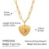 Regalo del Día de San Valentín Collar con Colgante Clásico Personalizado en Forma de Corazón Acero Inoxidable Accesorios de Nicho de Alta Gama Joyería para Mujeres