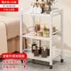 Carro para Herramientas de Ventosaterapia de Salón de Belleza Carrito Pequeño Estante de Almacenamiento Móvil Estante de Almacenamiento Ligero Multicapa Gabinete de Belleza para Uñas