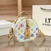 Bolsa Redonda Pequena com Estampa, Estilo Vintage, Bolsa Tote de Grande Capacidade, Bolsa Carteiro, Bolsa Sela, Bolsa de Mão, Bolsa de Ombro, Bolsa Transversal, Lendária