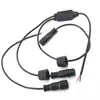 Cable de tira de lámpara de dos hilos 2*0.3 mm² con enchufe impermeable, acoplamiento macho y hembra de 4 hilos, 3 hilos, enchufe impermeable, enchufe macho y hembra impermeables