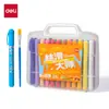 Palo giratorio para deli palo giratorio para pintura al óleo 48 colores 36 colores crayones crayones lavables solubles en agua para niños pintura y coloreado