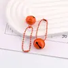 Pintura de Color Caramelo Cadena Guka Campana Colgante Llavero Hecho a Mano DIY Decoración de Bolsa Accesorios de Joyería