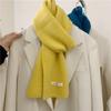 Bufanda de punto pequeña con estilo para niñas coreanas de otoño e invierno, bufanda cálida de lana versátil para mujer