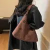 Bolso Tote Simple Estilo Coreano para Viajes Cotidianos Bolso Dumpling para Mujer Nueva Moda Otoño e Invierno 2025 Bolso de Hombro o Axila Casual de Moda