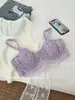 Sujetador Ultra Fino Puro Deseo para Mujeres con Busto Grande, Efecto Reductor, con Aros, Anti-Caída, Tirantes Múltiples Ajustables, Lencería de Encaje Tallas Grandes