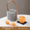 Nuevo juego de té de viaje conveniente estilo chino, taza de servicio rápido personalizada, juego de té kung fu para exteriores, tetera y taza, regalo de empresa