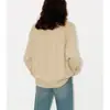 [Pedido Mc] Suéter Novo Estilo Outono/Inverno 2026, Suéter Tricotado Falso Duas Peças em Lã e Caxemira com Gola Henley para Mulheres