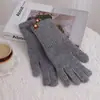 Guantes para Mujer Invierno Lana Lindos Tejidos Estilo Coreano Sin Dedos Pantalla Táctil Protección contra el Frío Estilo Harajuku Guantes de Moda