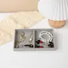 Bandeja de franela para cajón de mostrador, bandeja de almacenamiento de joyería, caja de almacenamiento de joyería para pendientes, anillos, collares, venta al por mayor