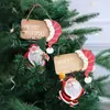 Etiqueta pingente de decoração de Natal transfronteiriça Acessórios para árvore de Natal Personalidade criativa Vermelho Ornatos para layout de cena de Natal