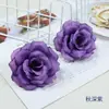 Flores de Rosa Simuladas de 8cm Salão de Casamento Parede de Flores Coluna de Flores Arranjo de Flores Fornecimento Especial Transfronteiriço Cabeça de Rosa de Seda Decoração de Casamento