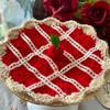 Novo Cross-border Amazon Handmade Knitted Coaster engraçado bonito multi-camada hambúrguer Halloween Placemat mesa isolada