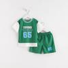 Traje de baloncesto deportivo de verano para niños Nuevo Traje de manga corta de secado rápido para niños Shorts para niñas Traje falso de dos piezas para niños pequeños y medianos
