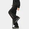 Outono/Inverno 2026 Novo Calça Corta-Vento Masculina 100% Fibra de Poliéster-150g Corte Solto Tamanho Grande Calças Casuais