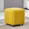 Banqueta de Almacenamiento Nórdica Moderna, Banqueta para Cambiarse los Zapatos, Taburete Pequeño Multifuncional, Taburete Plegable, Taburete Cubo, Taburete Combinado Cinco en Uno