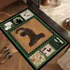 Tapete de Terra de Diatomáceas Estilo Retro Americano Transfronteiriço para Decoração de Entrada, Resistente à Sujeira, Absorvente de Água, Capacho Antiderrapante