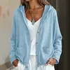 Ropa de Mujer Transfronteriza Sencilla con Capucha de TikTok Moda para Mujer Bolsillos Elegante Abrigo 2026 Europeo y Americano Color Sólido Nuevo Estilo
