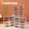 Caja de exhibición de almacenamiento para modelos de autos pequeños, 4 niveles, 8 compartimentos, estante de exhibición a prueba de polvo para modelos de autos, exhibición transparente de autos de juguete