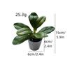 Planta verde artificial em vaso, flor artificial, folha de goma, planta, decoração de mesa de escritório, folha falsa, planta verde em vaso, flor artificial