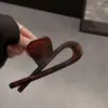 Clipe de Garra Acrílico Fosco Cor Hawksbill Retrô Clipe de Tubarão Feminino Grande 2024 Novo Grampo de Cabelo de Cabeça Traseira