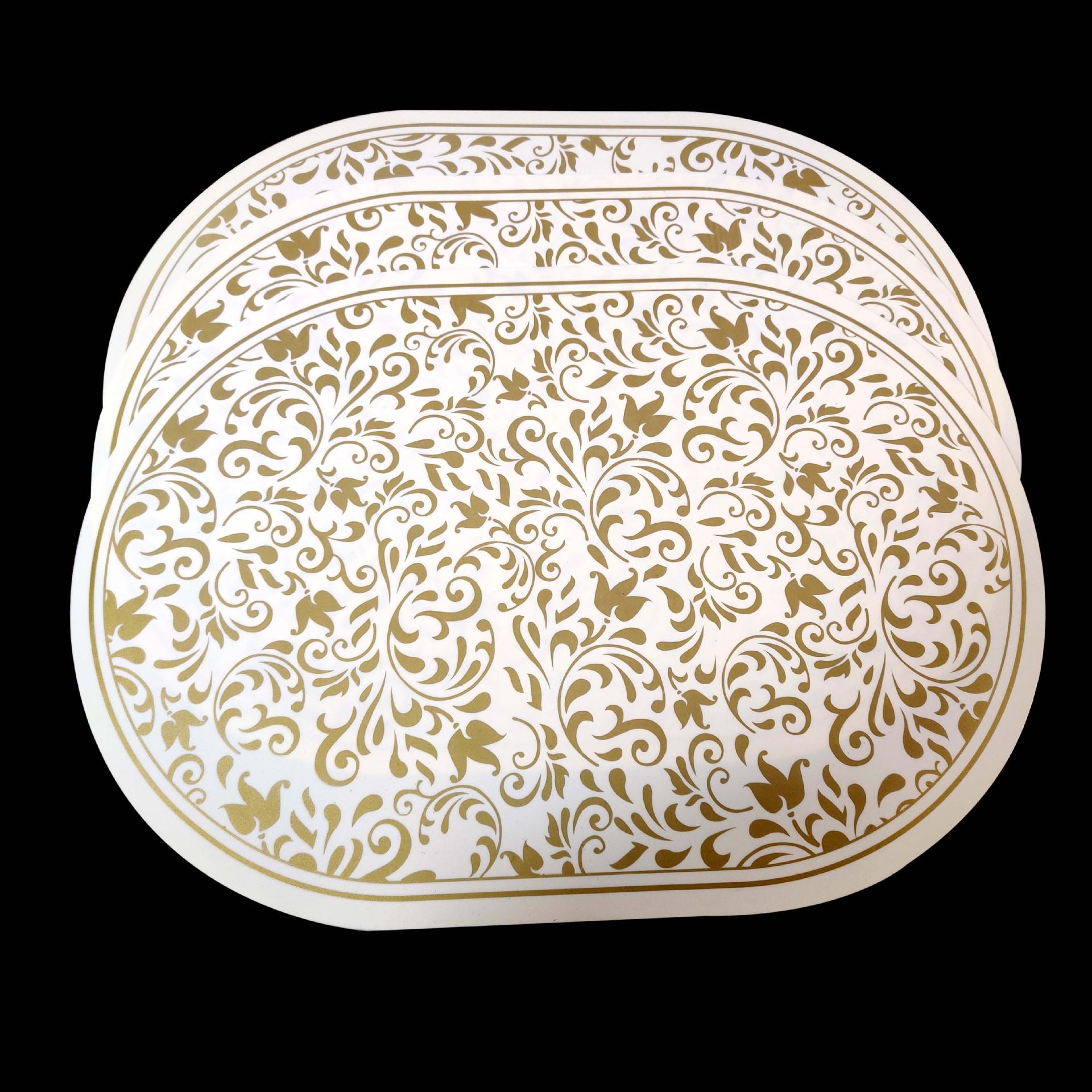 椭圆金色餐垫 (3)