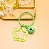 Llavero Anillo de Libro Campana Estrella Pentágono Transparente de Colores Figura de Cuentas Perler Hecha a Mano DIY Colgante Accesorios de Joyería