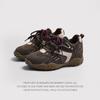 Altura Interna 6cm Sapatos Forrest Gump Femininos Outono e Inverno 2024 Novos Couro Esportivo Casual Sapatos de Treino Alemães Explosão Confortáveis Para Combinar com Tudo