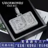 Nuevo Colgante de Letra con Etiqueta Distintiva Color D Moissanita Juego Completo Plata 925 Tendencia Esencial Joyería Hip Hop
