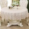 Mantel de Encaje Francés Transfronterizo Europeo y Americano Lujo Ligero Borde Ondulado Tela Bordada Vintage Hueco Rectangular Mantel Decorativo