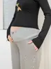 Pantalones de Maternidad de Pierna Ancha, Elásticos, con Soporte Cruzado Fuerte que No Aprietan el Vientre, Estilo Delgado para Primavera y Otoño, Efecto Adelgazante, Venta Directa de Fábrica, Pedido al por Mayor