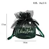Decoración Navideña Bolsa de Dulces Bolsa para Libros Bolsa de Regalo Navideño Costura Hecha a Mano Bolsa de Regalo Navideño Nochebuena