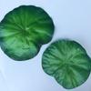 Atacado simulação de folha de lótus flor de seda falso folha de lótus simulação flor verde planta lagoa de água decorativo folha tiro adereços de dança