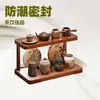 Latão para Chá Estilo Chinês, Latão para Armazenamento de Chá de Mesa, Rack de Mesa de Chá Cerâmico Selado e à Prova de Umidade, Porta-Xícaras de Chá, Conjunto de Chá