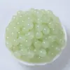 Contas Redondas Imitação de Jade de Vidro Cor Sólida Contas Soltas Pulseira Colar de Calcedônia Feito à Mão DIY Contas Soltas Contas de Vidro Acessórios para Joias