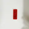 Recorte de Madeira Texto de Bênção Pendurado Grande Vermelho Seguro Auspicioso Lasca de Madeira Pingente de Joia Personalizado Acessórios DIY