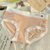 Polly Jia Fox Roupa Íntima Feminina Algodão Puro Algodão Entrecoxa Antibacteriana Calcinha Sem Costura de Cintura Média para Meninas Shorts Femininos de Outono e Inverno