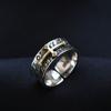 Anillo de cruz abierta Taigu con personalidad, estilo retro, moderno, estilo europeo y americano, tailandés, de plata, ajustable, para hombre, joyería de plata.