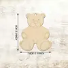 Oso de Madera sin Terminar Forma de Oso Decoraciones DIY Manualidades DIY Etiqueta de Regalo de Navidad Para el Hogar