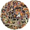 50 Lindas Pegatinas de Graffiti de Halloween, Vasos de Agua, Vasos de Agua para Teléfono Móvil, Pegatinas Decorativas Impermeables, Pegatinas para la Fiesta de Halloween