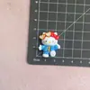 Novo Laço Gatinho Desenho Animado Cola Creme Artesanal DIY Acessórios de Resina Joias Buraco Fivela de Sapato Pacote de Material Lote