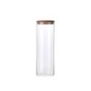 Frasco de Almacenamiento de Vidrio de Borosilicato Alto Multitamaño Gran Capacidad Tarro de Té Alto Color Transparente a Prueba de Humedad Sellado