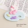 Acessórios de Resina DIY Desenho Animado, Prancheta de Desenho Macaron, Grampo de Cabelo com Cola de Chantilly, Capa de Celular, Fivela de Sapato, Chaveiro, Pingente