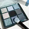 Muge Leen Paleta de Sombras de Ojos de Nueve Colores Mate Perlado Polvo Ahumado Rosa Color Melocotón Tierra Color Té con Leche Asequible Paleta de Sombras de Ojos Ins