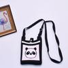 2024 Bolsa de Mão Mini de Tricô Guofeng Panda Bolsa de Celular Fashion Guofeng Bolsa de Ombro Bolsa Casual Versátil