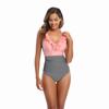 2022 franjado comércio exterior Europeu e Americano Amazon AliExpress maiô de peça única triângulo sexy conservador plus size bolinhas