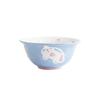 Tazón y Plato de Cerámica de Unicornio Lindo Color Bajo Esmalte Estilo INS Vajilla Fresca Tazón de Arroz Tazón de Sopa Tazón para Hornear Plato Plato