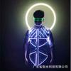 Colete de Costume com Halo de Anjo Brilhante LED Luz Branca Varinha de Vinho Óculos Adereços Pulseira Magnética Luminosa